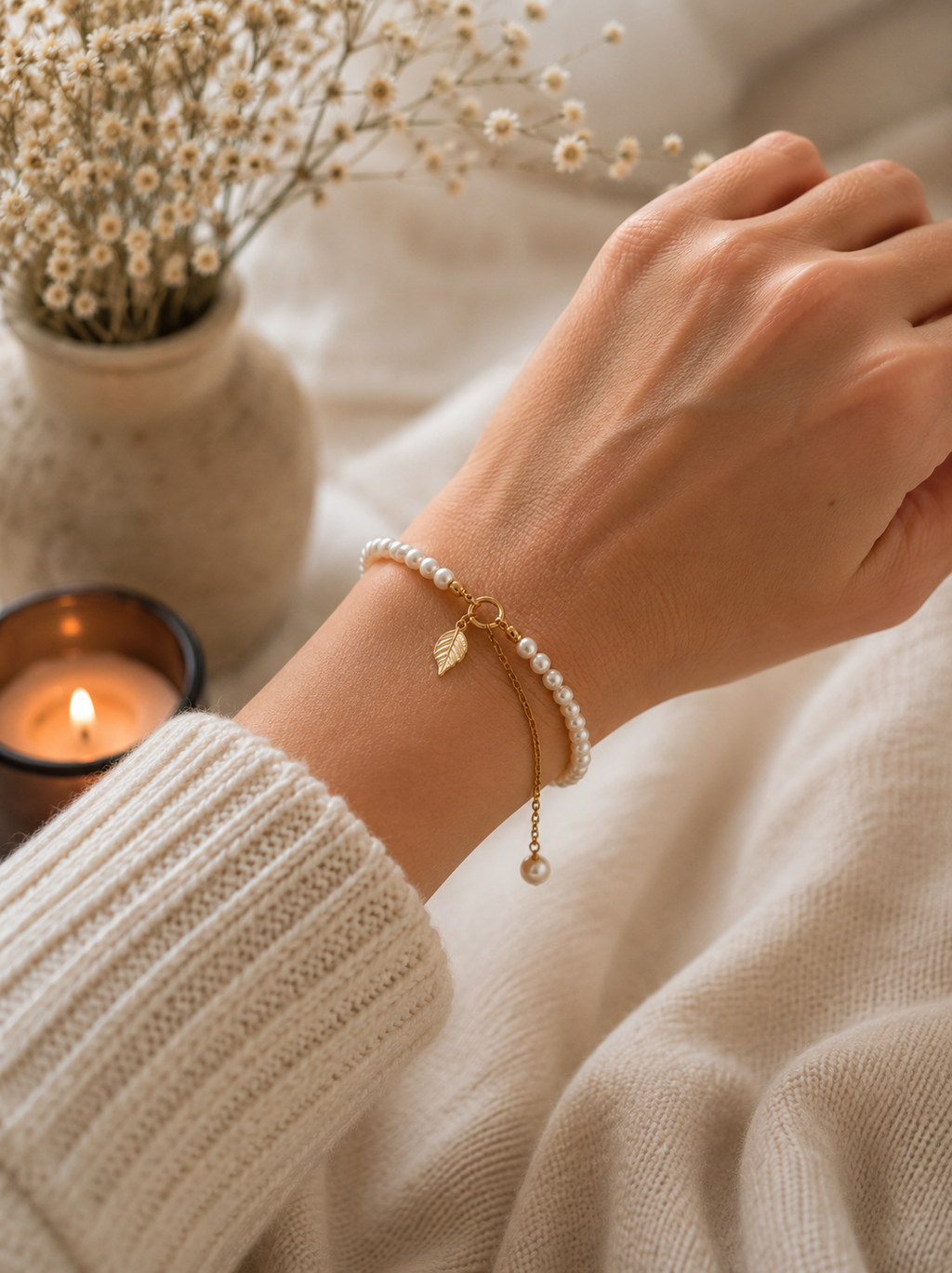 Golden Leaf Armband