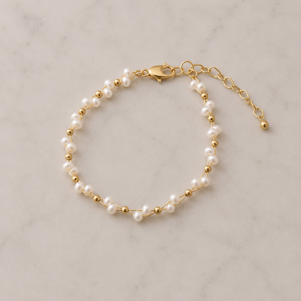 Braided Pearl Armband