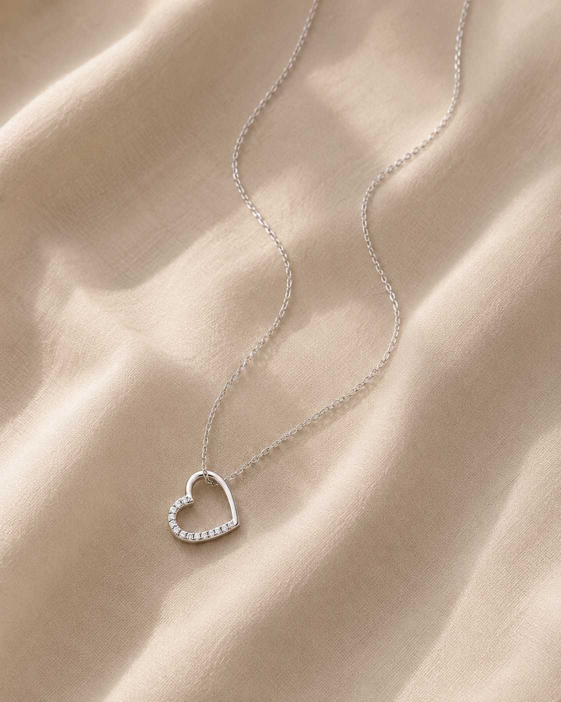 Sparkling Heart Kette
