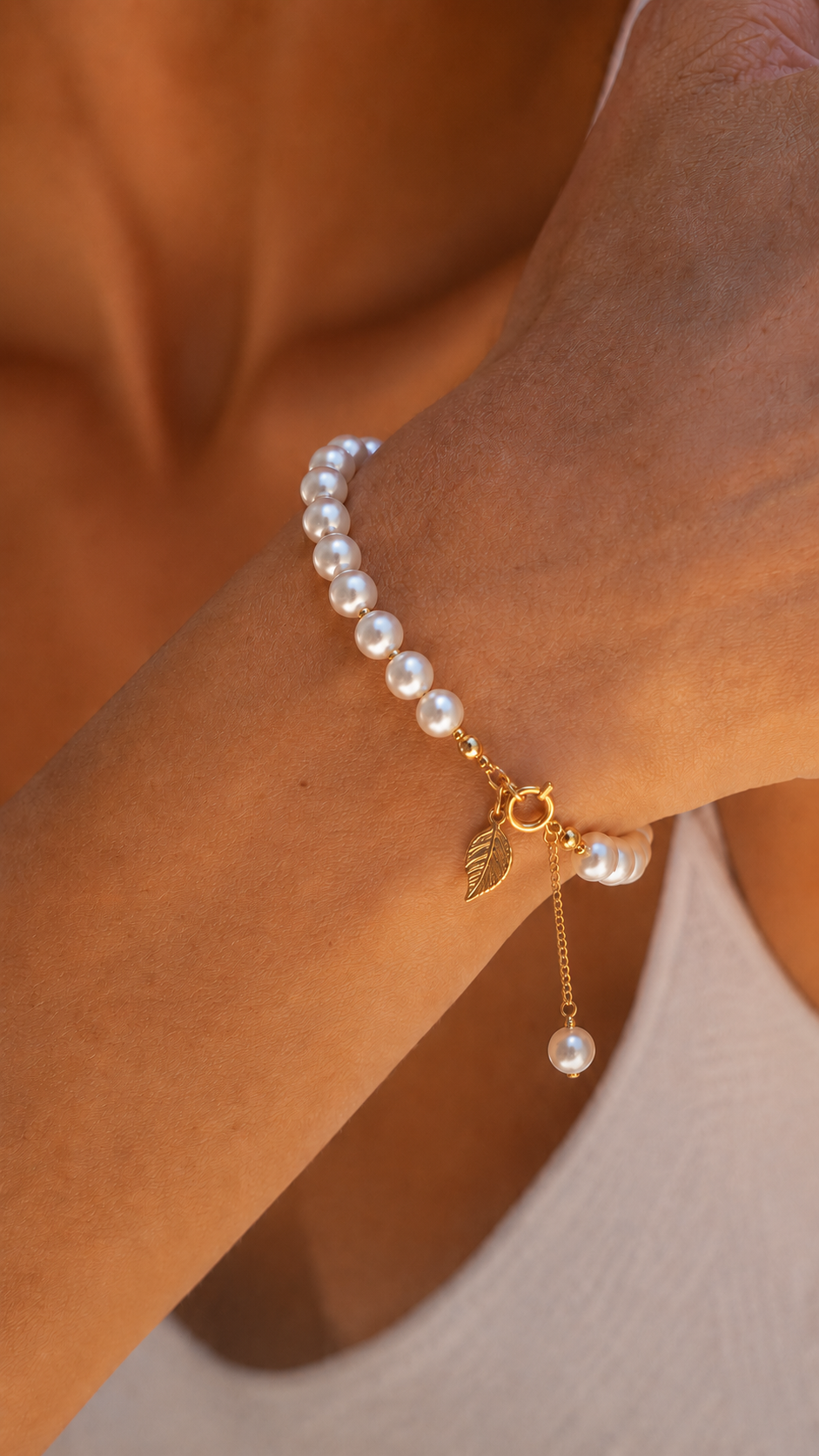 Golden Leaf Armband